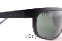 NEW RAY-BAN Sunglasses Predator 2 Matte Black G-15 Glass Lens Wrap RB 2027 W3327