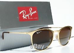 NEW Ray Ban ERIKA Matte Gold w POLARIZED Brown Lens Women's Sunglass RB 3539