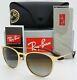 New Rayban Erika Metal Sunglasses Rb3539 112/t5 54 Gold Brown Gradient Polarized