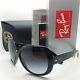 New Rayban Jackie Ohh Ll Sunglasses Rb4098 601/8g Black Grey Gradient Authentic