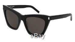 NEW Saint Laurent New Wave SL 214 KATE Sunglasses 001 Black 100% AUTHENTIC