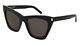 New Saint Laurent New Wave Sl 214 Kate Sunglasses 001 Black 100% Authentic