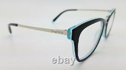 NEW Tiffany & Co. Frame RX Glasses TF2186 8274 52mm Black Blue Silver AUTHENTIC