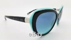 NEW Tiffany & Co. Sunglasses TF4122 80559S 56mm Black Blue Gradient AUTHENTIC