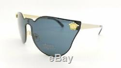 NEW Versace sunglasses Medusa VE2120 100287 43 Black/Gold Grey AUTHENTIC 2120