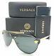 New Versace Sunglasses Medusa Ve2161 100287 42 Gold Black Grey Authentic Aviator