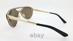 NEW Versace sunglasses VE2161 1002F9 42mm Gold Brown Gold Mirror GENUINE Aviator