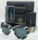 New Versace Sunglasses Ve4353 531387 51mm White/black Grey Green Authentic 4353