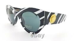NEW Versace sunglasses VE4353 531387 51mm White/Black Grey Green AUTHENTIC 4353