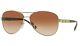 Nwt Burberry Sunglasses Be 3080 1145/13 Gold / Brown Gradient 59 Mm 114513 Nib