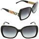 Nwt Burberry Sunglasses Be 4160 3433/8g Black / Gray Gradient 58 Mm 34338g Nib