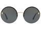 Nwt Versace Sunglasses Ve 2176 1252/87 Pale Gold / Gray 125287 59 Mm Nib