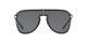 Nwt Versace Sunglasses Ve 2180 1000/87 Silver Black / Gray 44 Mm 100087 Nib