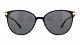 Nwt Versace Sunglasses Ve2168 137787 Brushed Black Pale Gold / Gray 57 Mm Nib