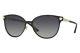 Nwt Versace Sunglasses Ve 2168 1377t3 Polarized Black Gold / Gradient Gray 57 Mm