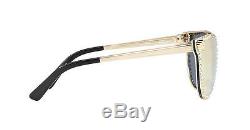NWT Versace Sunglasses VE 2177 12524Z Pale Gold / Grey Rose Mirror 45 mm NIB