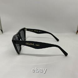 New Authentic Genuine CELINE EDGE CL 41468/S 807IR Black Sunglasses Eyewear 51mm