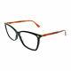 New Authentic Gucci Gg0025o 003 Black Plastic Rectangle Eyeglasses 56mm