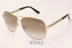 New Authentic Jimmy Choo Lexie S 0EJU Rose Gold QH Gold Mirror Womens Sunglasses