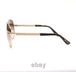 New Authentic Jimmy Choo Lexie S 0EJU Rose Gold QH Gold Mirror Womens Sunglasses