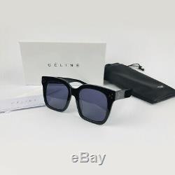 New CELINE CL41076/S Tilda Black Gray Sunglasses Eyewear Women Italy