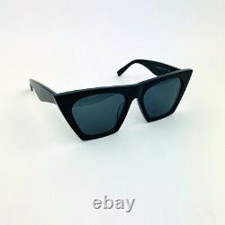 New CELINE EDGE CL 41468/S 807/IR Black Gray Cat Eye Eyewear Sunglasses Women