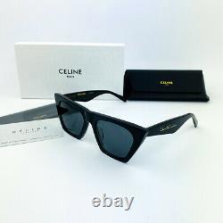 New CELINE EDGE CL 41468/S 807/IR Black Gray Cat Eye Eyewear Sunglasses Women