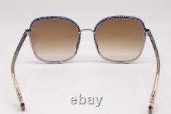 New Chloe Ch 0031s 003 Gold Blue Gradient Authentic Frames Sunglasses 59-19