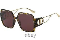 New Christian Dior 30montaigne 2 Epz Havana Gold Authentic Sunglasses 57-17