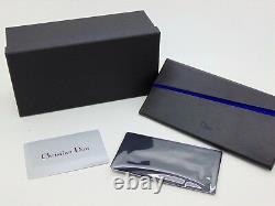 New Christian Dior DIOROUND 32VSK Matte Burgundy/Blue Mirror 57mm Sunglasses