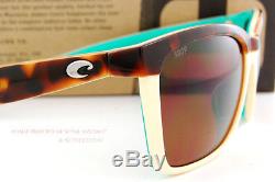 New Costa Del Mar Fishing Sunglasses ANAA Tortoise/Cream Copper 580P POLARIZED