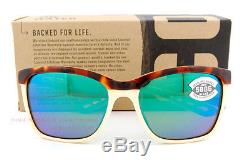 New Costa Del Mar Fishing Sunglasses ANAA Tortoise Green Mirror 580G POLARIZED