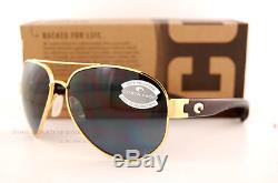 New Costa Del Mar Fishing Sunglasses SOUTH POINT Gold Gray 580P POLARIZED