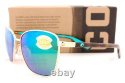 New Costa Del Mar Sunglasses PALOMA Shiny Gold Tortoise Green Mirror 580P Polar