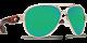 New Costa Del Mar Sunglasses South Point Gold Green Mirror Glass 580g Polarized