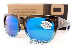 New Costa Del Mar Sunglasses WATERWOMAN 2 Shiny Wahoo Blue Mirror 580G Polarized