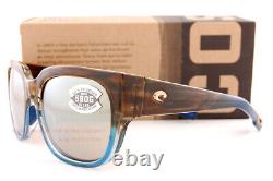 New Costa Del Mar Sunglasses WATERWOMAN Shiny Wahoo Copper Silver Mirror 580G