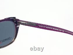 New EASYCLIP EC425 Purple Clip On Polarized Womens Sunglasses 54-17-140