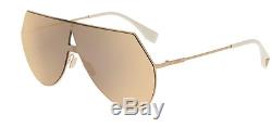 New Fendi EYELINE FF 0193/S rose gold/rose gold mirror 000/0 Sunglasses