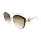 New Fendi Ff 290 Vh8 Brown Plastic Cat-eye Sunglasses Brown Gradient Lens