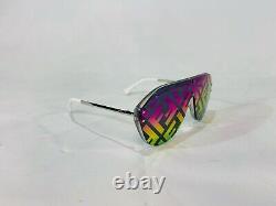 New Fendi M0039 Fabulous Silver Rainbow Mirror Sunglasses F74r3! Ships Today