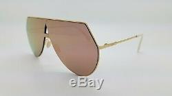New Fendi sunglasses FF0193/S 000/0J 99mm Rose Gold Pink Mirror AUTHENTIC 193
