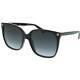 New Gucci Black Square 57mm Grey Gradient Women's Sunglasses Gg0022s-001