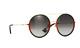 New Gucci Gg0061s 003 Gold/green/red Gray Lens Round Women Sunglasses