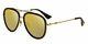 New Gucci Gg0062s 001 Black Gold Aviator Sunglasses