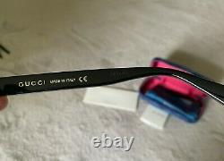 New Gucci GG0418S Authentic Oversized Square Black Women Sunglasses