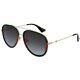 New Gucci Grey Gradient Aviator Sunglasses Unisex Sunglasses Gg0062s-003