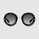 New Gucci Sunglasses Authentic Women's Gg0113s L'aveugle Par Amour Black Gold