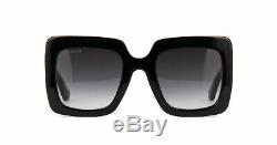 New Gucci Sunglasses Gg0328s 001 Black/gray Gradient Authentic