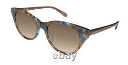 New Isaac Mizrahi 30257 Sunglasses Br Brown Cat Eye Plastic 55-19-140 Full-rim